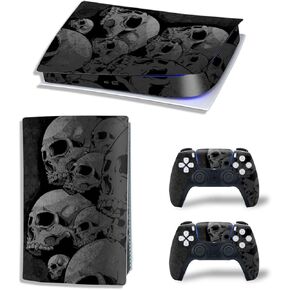 Full Body Vinyl Decal Cover for PS5 Digital Edition Console & Controllers - Purple Universe