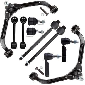 SCITOO 10-PC SET Suspension Kit for 2002-2004 For Jeep Liberty - Upper Control Arm Inner Tie Rod End Outer Tie Rod End Sway Bar End Link Lower Ball Joint