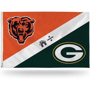 Rico Industries NFL Unisex-Adult 3-Foot by 5-Foot Single Sided Banner Flag with Grommets