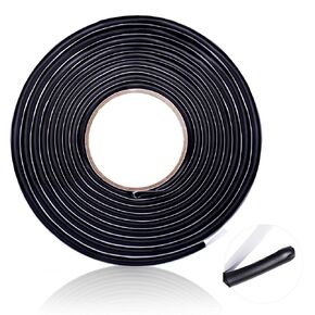 Butyl Sealant Tape 13 Ft/57.5", Waterproof Butyl Rubber Tape, Diameter 0.35" Adhesive Sealant RV Butyl EPDM Tape for Automotive Windshield, Headlight, Window, Door - Black