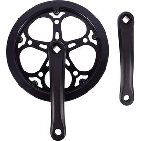 BESPORTBLE Single Crankset MTB Crankset 52T 170mm Crank Arm Mountain Bike Crankset for Single Bike, Road Bicycle, Fixed Gear