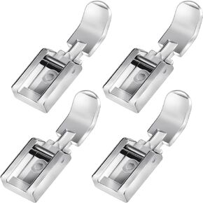 PAGOW 4Pcs Zipper Sewing Machine Presser Foot for Low Shank Snap on Singer Brother Babylock Janome Kenmore Juki Home Simplicity Elna Husqvarna Janome Bernina