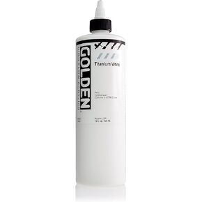 Golden High Flow Acrylic Paint, 16 Ounce, Titanium White