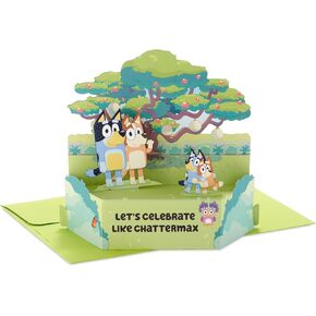Hallmark Paper Wonder Bluey Pop Up Card for Kids Birthdays, Back to School, Encouragement