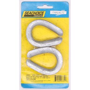 SEACHOICE Hot Dipped Galvanized Thimble 3/8 in. 2 / Card