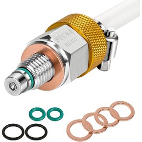 M12 x 1.5 Magnetic Stainless Steel Oil Drain Valve Oil Pan Drain Plug Quick Valve Oil Drain Plug，No Cleanup & Safe Oil Changes Compatible for most BMW, Mercedes,Yamaha, Kawasaki, Ducati, Harley.
