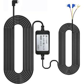 GKU Dash Cam Hardwire Kit, Acc Hard Wire Car Camera Charger Cable Kit 12V- 24V to 5V Car Dash Camera Charger Power Cord with Battery Drain Protection (Hardwire kit)