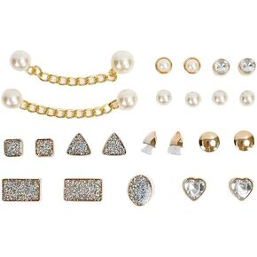 Rhinestone Bling Croc Charms Crystal Diamond Metal Chain Shoes Accesories DIY Buckle Pearl Shoes Flower Decorations