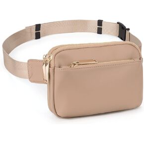 Belt Bag for Women Crossbody Trendy Fanny Pack Ladies Small Waist Bum Pack Chest Purse with Adjustable Strap