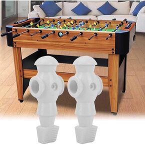 Table Football Men Player,2Pcs Athlete Foosball Soccer,Machine Replacement Dolls Indoor Games with Light Weight and Standard Size,White