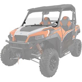 Polaris Off Road Lock & Ride Half Windshield - Poly