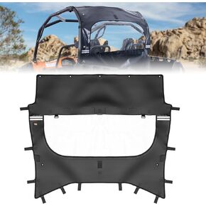 KEMIMOTO Upgrade Nylon Zipper Soft Rear Windshield - Waterproof, Dual-Function with Zip Window, Compatible with CFMOTO ZForce 800 Trail/500 800 EX,& 1000 Models.