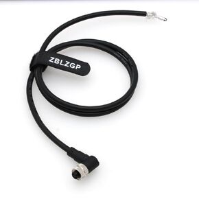 M12 4 Pin Female Aviation Connector Electrical Sensor Cable A Coded Actuator Shield Signal Electrical Cable Connector for Fieldbus Module IO Link Profinet 3M/9.8FT
