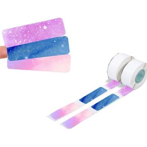 Starry Sky Labels Paper Colorful Direct Thermal Labels,Self-Adhesive Printable Thermal Stickers,12 x 40mm (3/8" x 11/2") 160 Tapes/Roll, 3 Different Designs