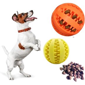 Dog Toys to Keep Them Busy. Dog Puzzle Toy Teething and Feeding. Treat Toy Ball 2 Size All Breed Sizes (Medium and Large, Blue & Green Mint)