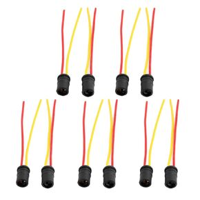 uxcell Motorcycle T10 Light Bulb Socket Holder 10 Pcs