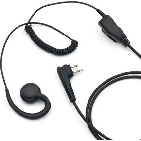 HKLN4604 HKLN4604A HKLN4604B Radio Earpiece with Mic for Motorola Radios CP185 CP200D CLS1110 CLS1410 DTR700 DTR620 RDV5100 RDM2020 RDU4160 RMU2080D Replaces Headset RLN6423