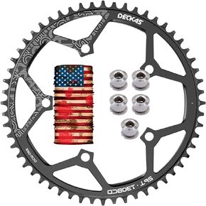 Narrow Wide Single Chainring 130BCD CNC Alloy 5 Bolts Round130mm BCD 50/52/54/56/58T 1X System Chain Ring for 7-12S Speed Chains