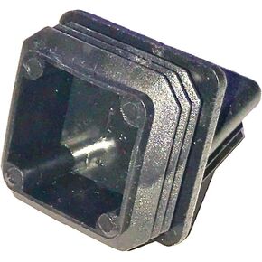 (Pack of 4) 1-3/8" (1.375 Inch) Square Plastic Plugs | 14-20G - ID 1.21" to 1.3" (for Inside Length n Width) Tubing End Cap, Furniture Chair Glide Inserts | Fencing Post End Inserts | by SBD