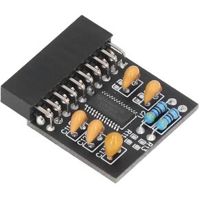 TPM 2.0 Module, 20 Pin LPC Pro Secure Storage TPM 2.0 Encryption Security Module Remote Card TPM L for MSI, for ASUS, for ASROCK, for Gigabyte