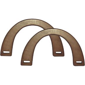 Everything Mary Wood Handle - Medium Brown | Stylish Purse Accessory for DIY Craft Projects & Fashion Handbags | Natural Wood Handles