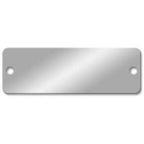 Aluminum Tags - 3 x 1 inch Rounded Corner Pk/25