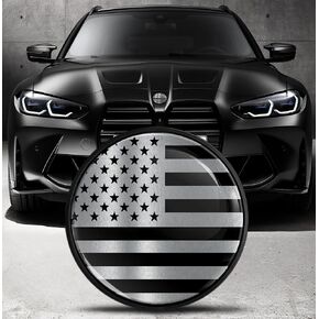 Compatible with BMW Emblem 51148132375 Front/Hood/Trunk Tuning Badge Logo 82mm USA Flag EO 23