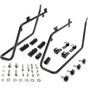 MoKitDora Saddlebag Conversion Support Bracket to Mount Touring Hard Saddlebags on 2008-2017 Harley Dyna Fat Bob Low Rider Street Bob Super Glide Models, Black in Saudi Arabia