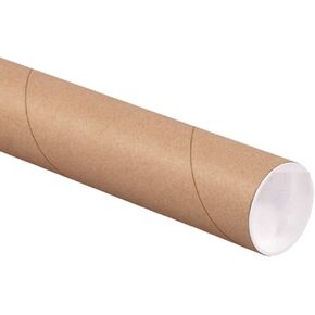 ProLine 3" x 36" Kraft Heavy-Duty Mailing Shipping Tubes with Caps (1 Tube)