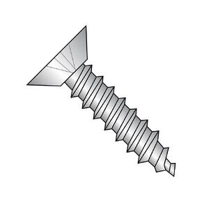 Small Parts 0205APU188 18-8 Stainless Steel Sheet Metal Screw, Plain Finish, Undercut 82 degrees Flat Head, Phillips Drive, Type A, #2 Thread Size, 5/16" Length (Pack of 100)