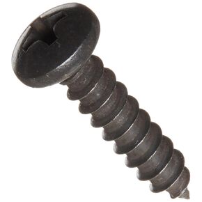 Small Parts 0812APP188B 18-8 Stainless Steel Sheet Metal Screw, Black Oxide Finish, Pan Head, Phillips Drive, Type A, #8-15 Thread Size, 3/4" Length (Pack of 50)