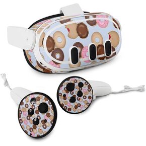 MightySkins Skin Compatible with Meta Quest 3 - Donut Binge | Protective, Durable, and Unique Vinyl Decal wrap Cover | Easy to Apply, Remove, and Change Styles