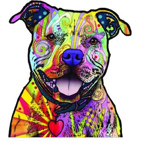 Enjoy It Dean Russo Pit Bull Car Stickers, Outdoor Rated Vinyl Sticker Decal for Windows, Bumpers, Laptops or Crafts