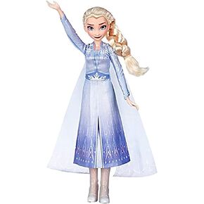 Disney Frozen Singing Elsa Fashion Doll with Music Wearing Blue Dress Inspired by The Frozen 2 movie, Toy For Kids 3 years & Up in Kuwait