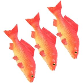 3pcs Artificial Fish Child Carp Fake Animal Pu