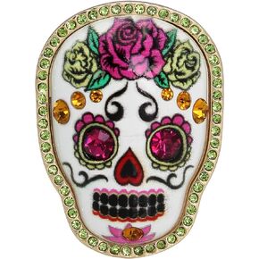 Betsey Johnson Womens Sugar Skull Cocktail Stretch Ring