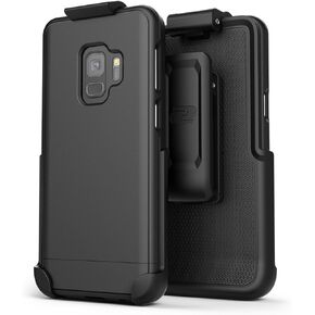 Belt Case for Galaxy Note 9, Ultra Slim Protective Hard Cover with Holster Clip for Samsung (Slimshield Series) Smooth Black (Note 9)