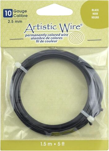 سلك فني، سلك نحاسي ملون مقاوم للتشويه مقاس 14، لون نحاسي عتيق، 25 قدم in Kuwait