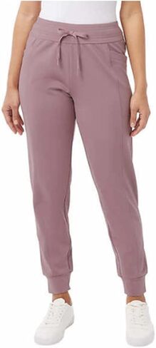 32 Degrees Ladies' Tech Fleece Jogger (Morning Fig, Large) in Saudi Arabia