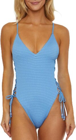 ISABELLA ROSE Women's Standard Maza Maillot One Piece Swimsuit, Plunge Neck, Bathing Suits in Saudi Arabia