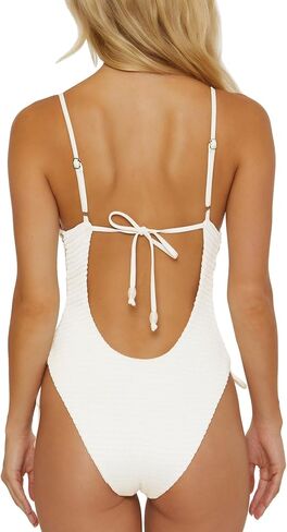 ISABELLA ROSE Women's Standard Maza Maillot One Piece Swimsuit, Plunge Neck, Bathing Suits in Saudi Arabia