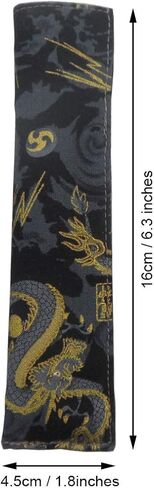 Enyuwlcm Fabric Fountain Pen Case Single Pen Sleeve Holder for Pocket Vintage Pen Cover Black Dragon 1 Pack in Saudi Arabia