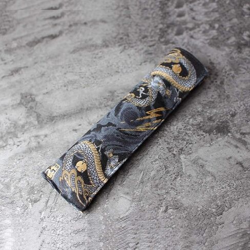 Enyuwlcm Fabric Fountain Pen Case Single Pen Sleeve Holder for Pocket Vintage Pen Cover Black Dragon 1 Pack in Saudi Arabia