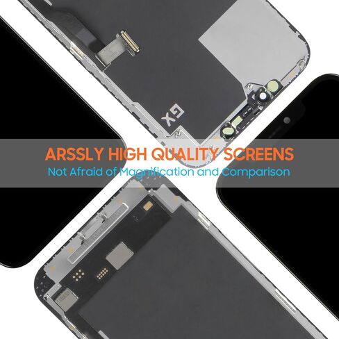 استبدال شاشة OLED لهاتف iPhone 12 Pro Max، شاشة LCD رقمية تعمل باللمس، أدوات إصلاح التجميع الكاملة لـ A2342، A2410، A2412، A2411 (6.5 بوصة، COF OLED الناعم) in Saudi Arabia