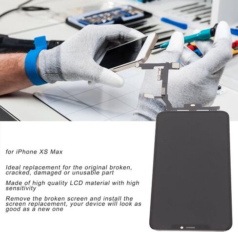 استبدال شاشة LCD لجهاز iPhone Xs Max، شاشة الهاتف المحمول، أجزاء إصلاح شاشة LCD تعمل باللمس الرئيسية لشاشة iPhone Xs Max التي تعمل باللمس in Saudi Arabia