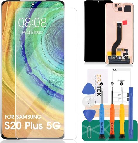 قطع غيار شاشة أصلية لهاتف Samsung Galaxy S20 + 5G لهاتف Samsung S20 Plus 5G LCD لهاتف Galaxy S20 + 5G محول الأرقام SM-G986 SM-G986F SM-G986U أطقم إصلاح شاشة اللمس in Saudi Arabia