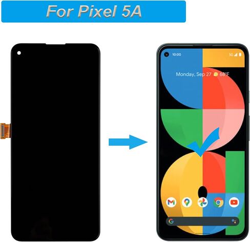 شاشة OLED متوافقة مع Google Pixel 5A 5G 6.34 بوصة شاشة LCD مجموعة محول الأرقام مع الأدوات in Saudi Arabia
