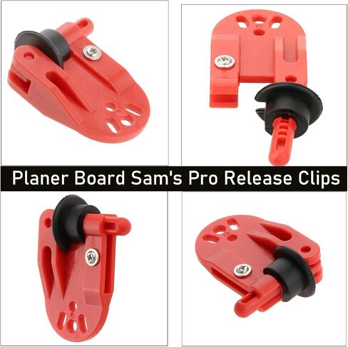 6piece SAMS Pro Release Clip, Sam's Pro Planer Board Release Fishing Clip Downrigger Clips for Off Shore Tackle Trolling Offshore Kites Fishing (Red) in Saudi Arabia