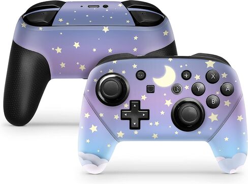 Tacky design Clouds, Pastel Purple Sky Moon Skin for Nintendo Switch Vinyl 3m Sticker Full wrap Cover in Saudi Arabia