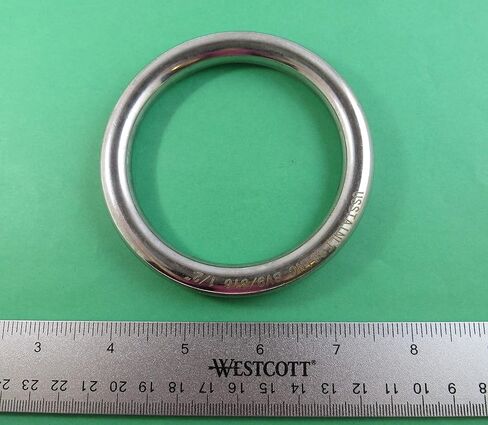 الولايات المتحدة الفولاذ المقاوم للصدأ 316 حلقة مستديرة ملحومة 1/2 "× 3" (12 مم × 75 مم معرف) البحرية الصف in Kuwait